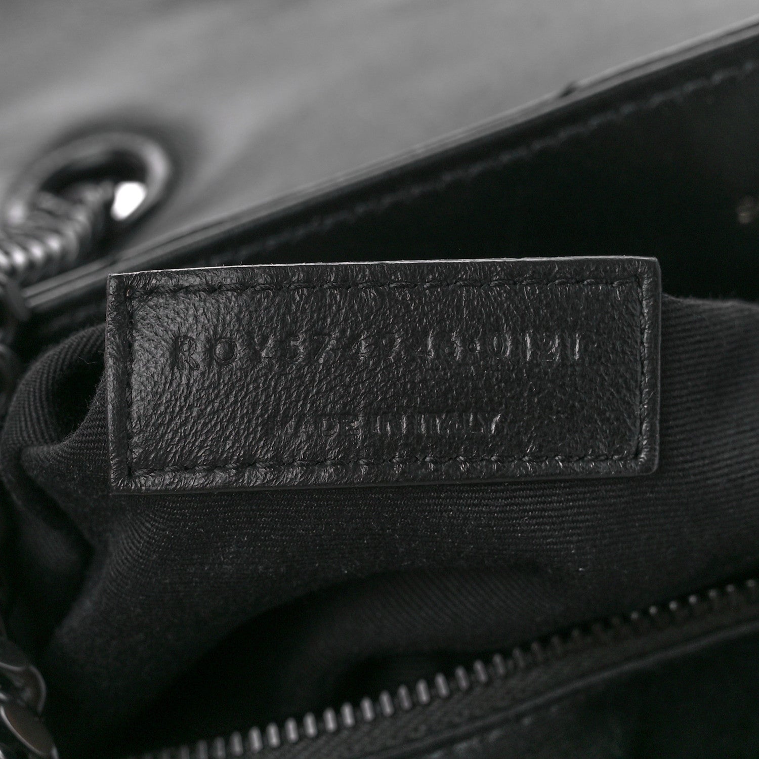 Saint Laurent Calfskin Y Quilted Monogram Monochrome Medium Loulou Chain Satchel Black 8 of 12