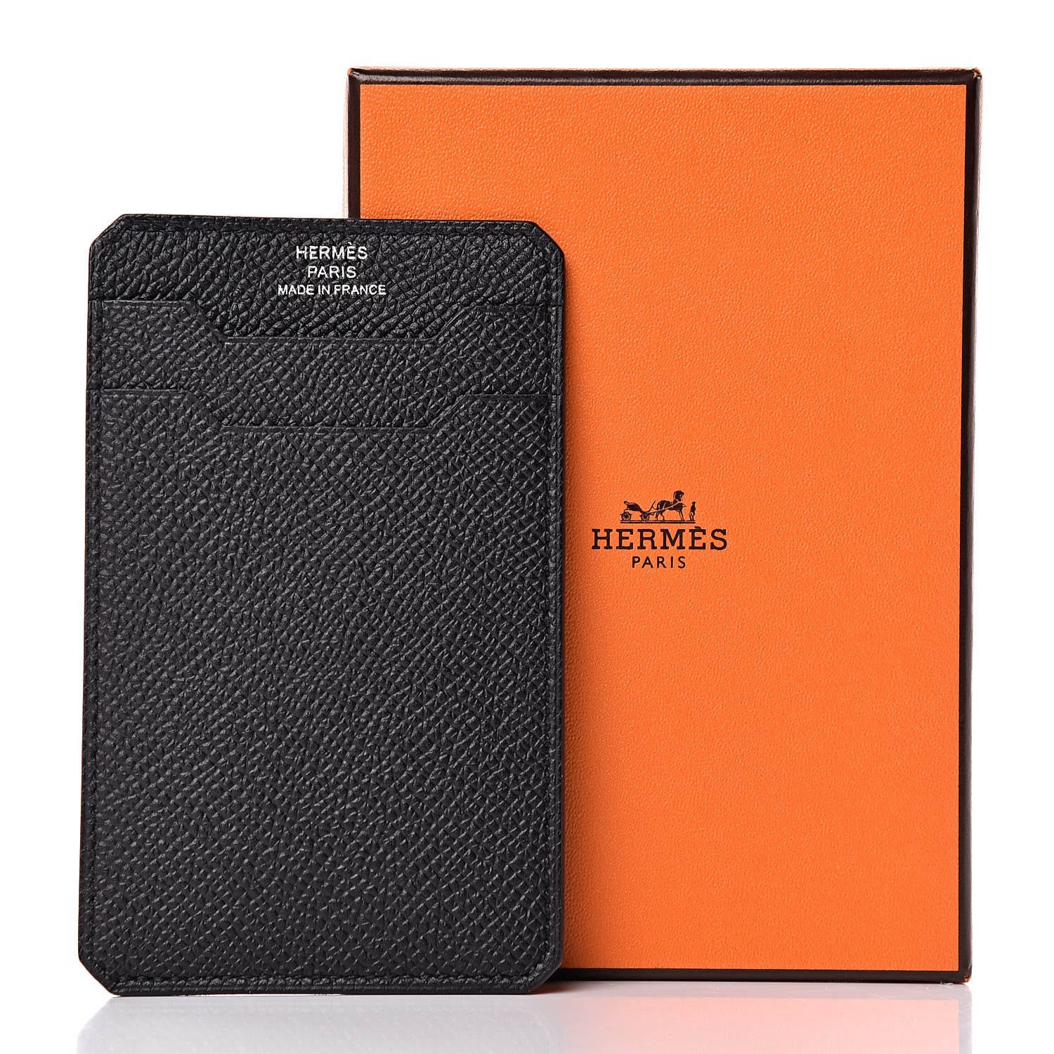Hermes Epsom City 3CC Card Holder Black 432076 – FASHIONPHILE