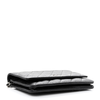 Chanel Caviar Quilted Wallet On Chain WOC Black 4 of 12