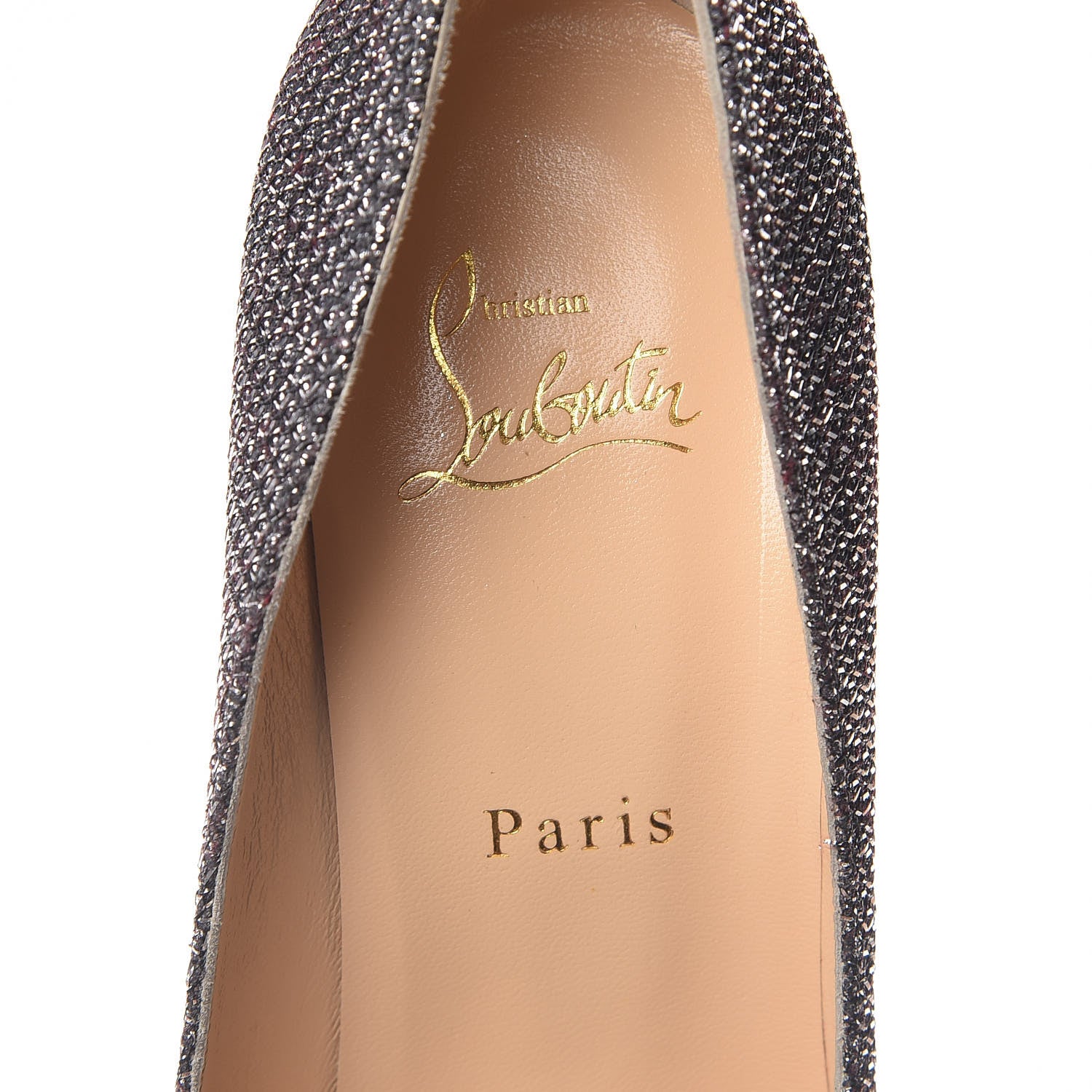 Christian Louboutin Glitter Diams Pigalle Follies 100 Pumps 39.5 Antic Silver 6 of 10