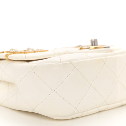 Chanel Lambskin Quilted Mini Coco Clips Flap White 9 of 12