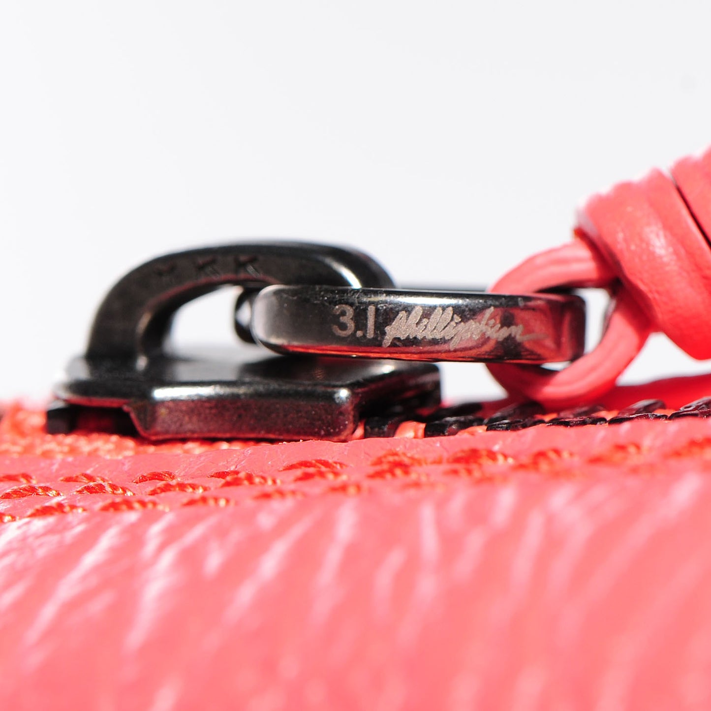 3.1 Textured Calfskin Mini Pashli Satchel Coral