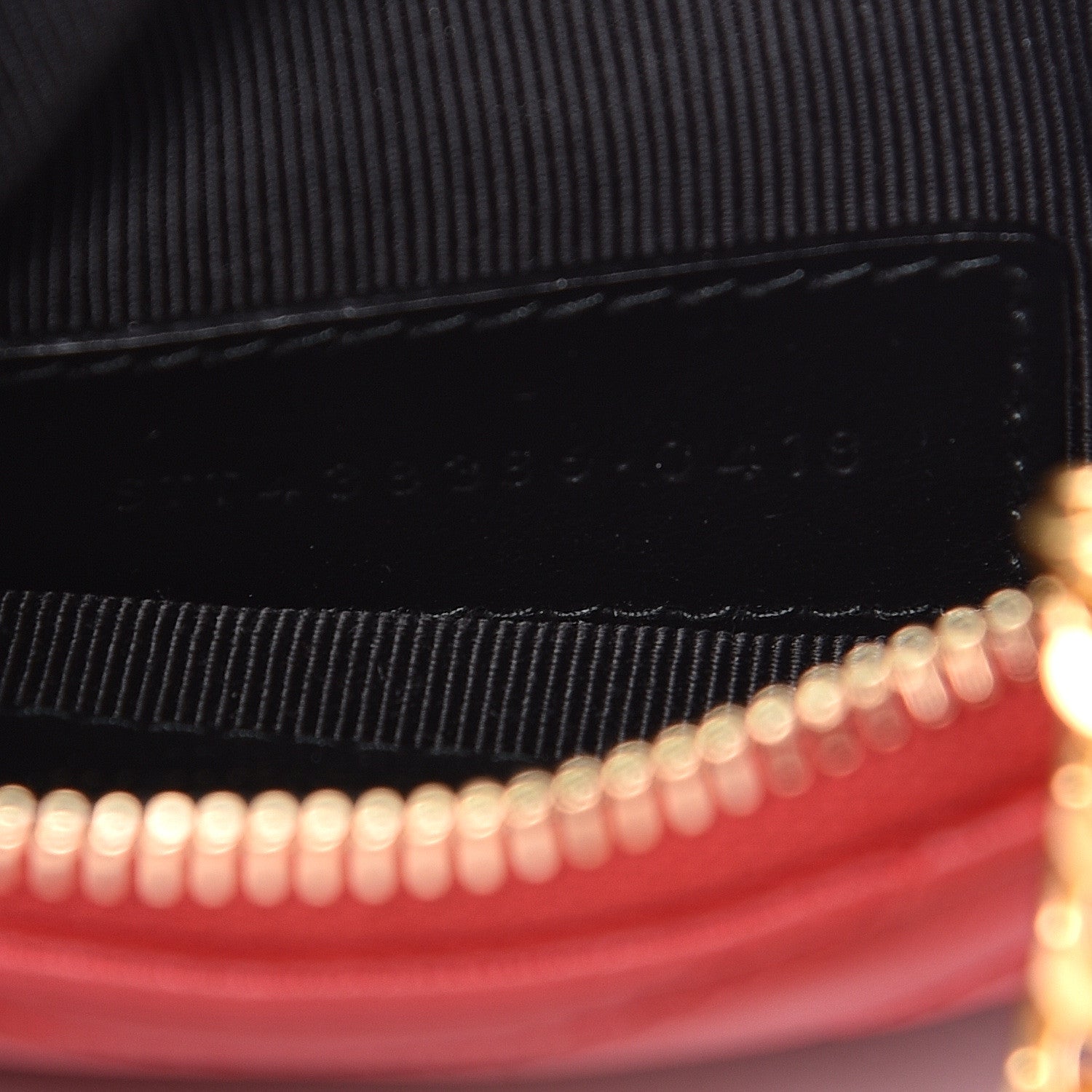 Saint Laurent Calfskin Matelasse Monogram Key Pouch Rouge Eros 7 of 8