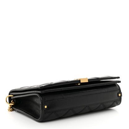 Saint Laurent Lambskin Quilted Mini Becky Chain Bag Black 4 of 11