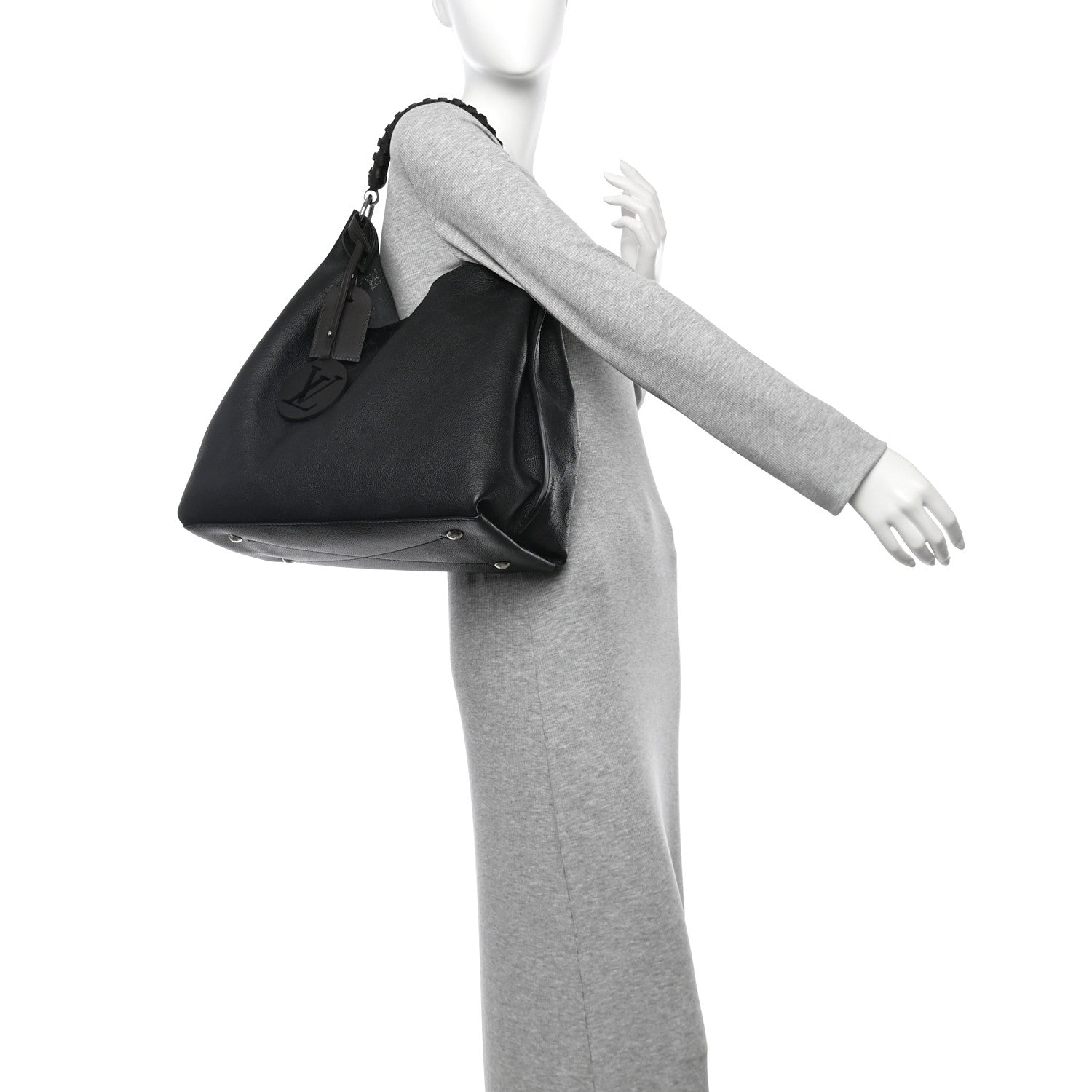 Louis Vuitton Mahina Carmel Hobo Black 2 of 9