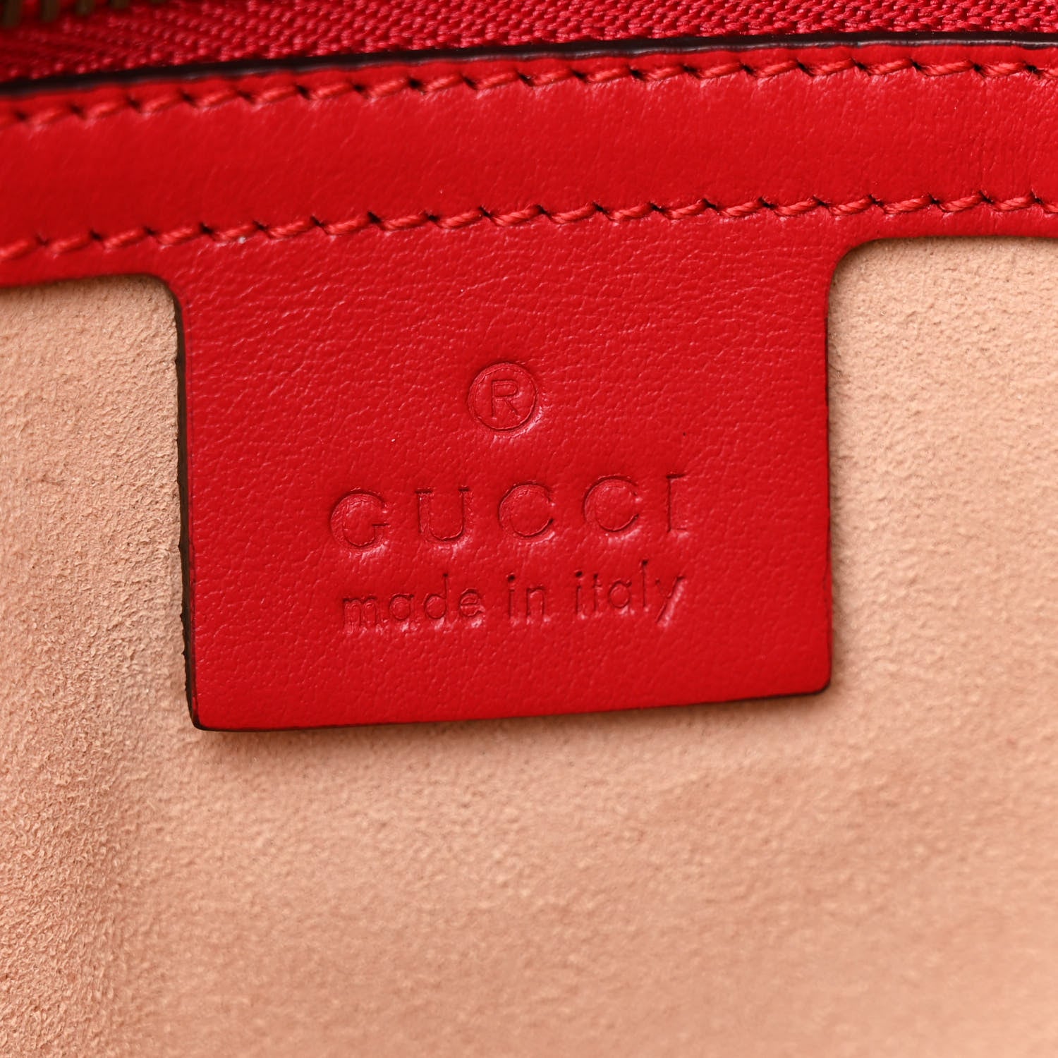 Gucci Calfskin Matelasse Small GG Marmont Shoulder Bag Hibiscus Red 6 of 11