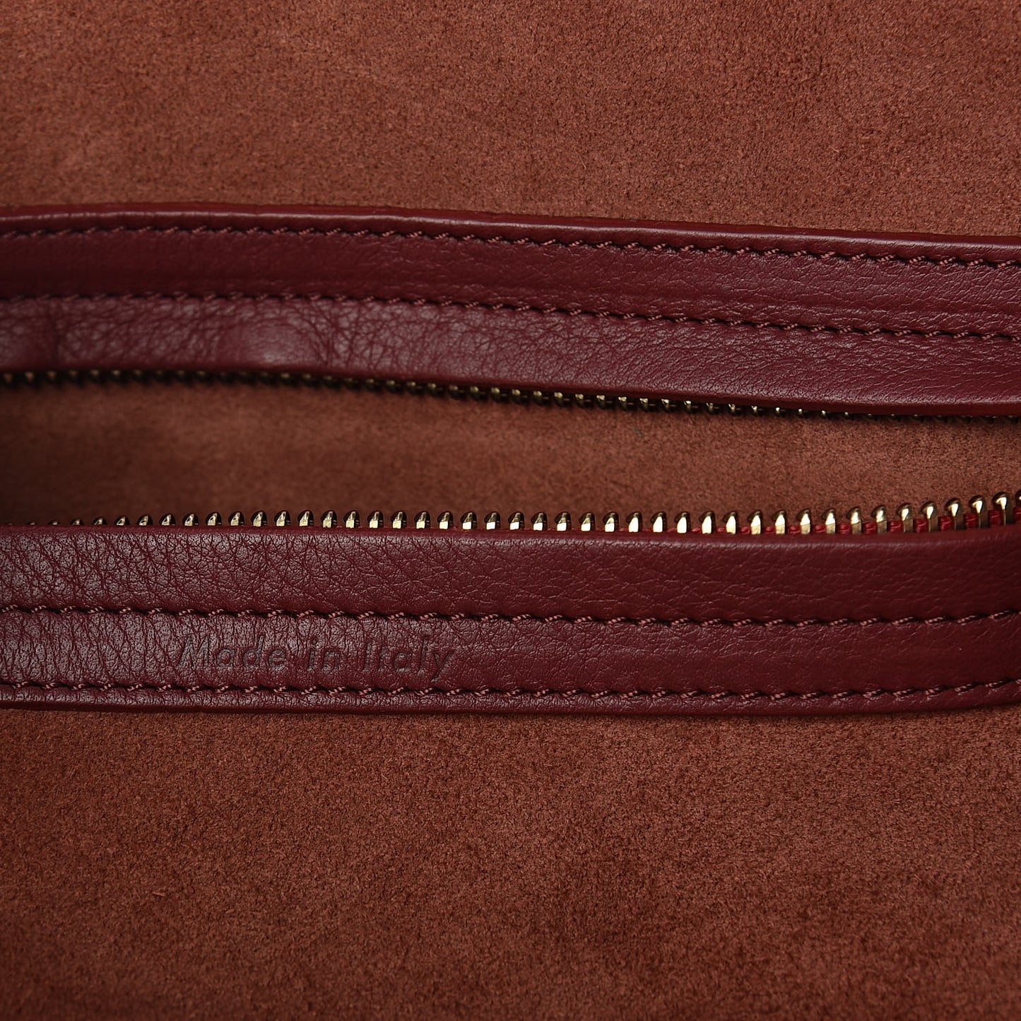 Supple Calfskin Medium Phantom Luggage Burgundy