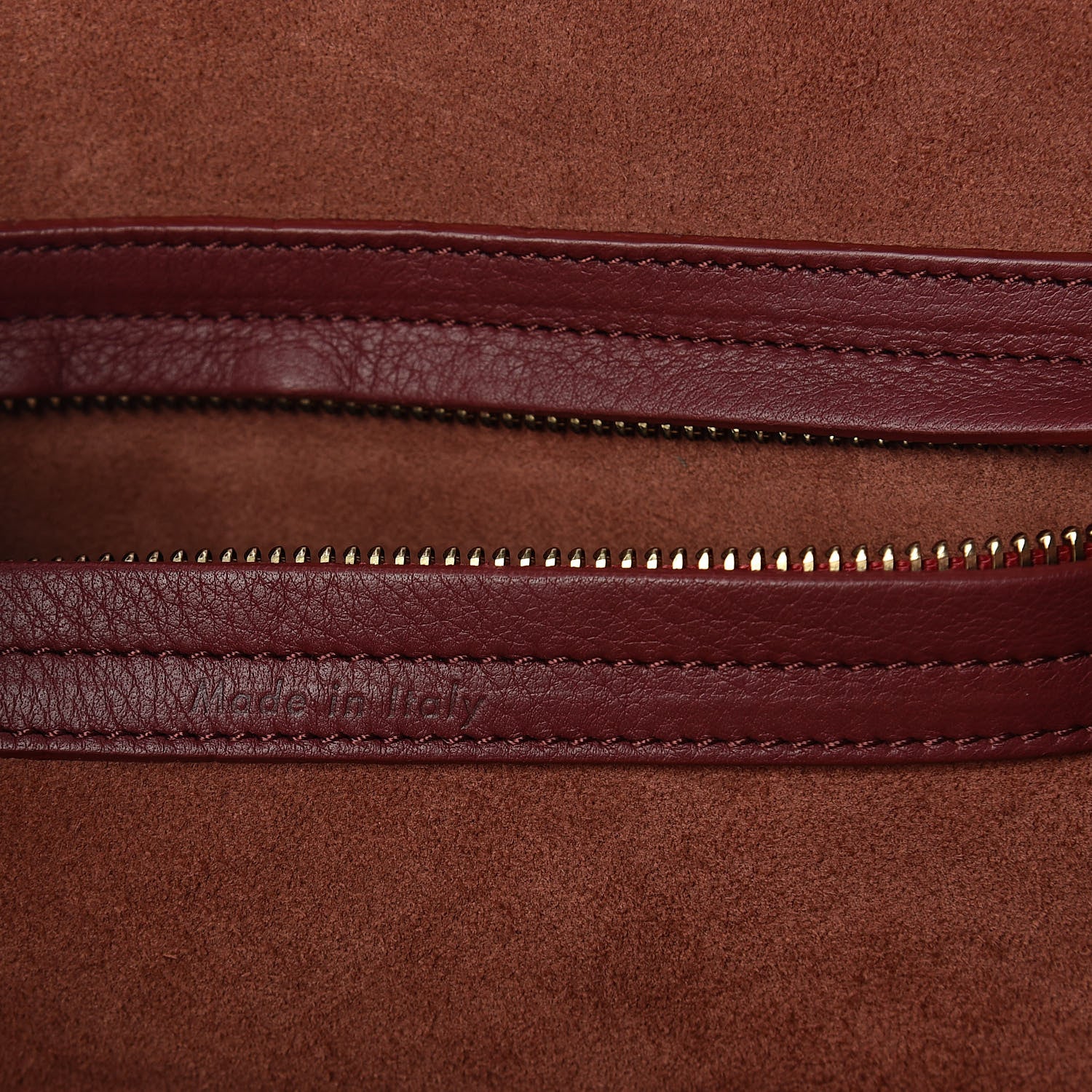 Celine Supple Calfskin Medium Phantom Luggage Burgundy 6 of 9