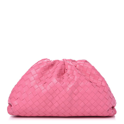 Bottega Veneta Nappa Maxi Intrecciato The Pouch Oversized Clutch Pink 1 of 10