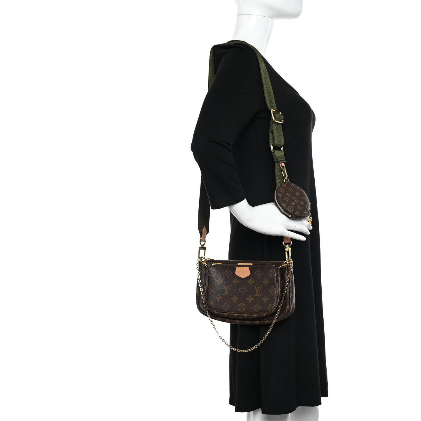Monogram Multi Pochette Accessories Kaki
