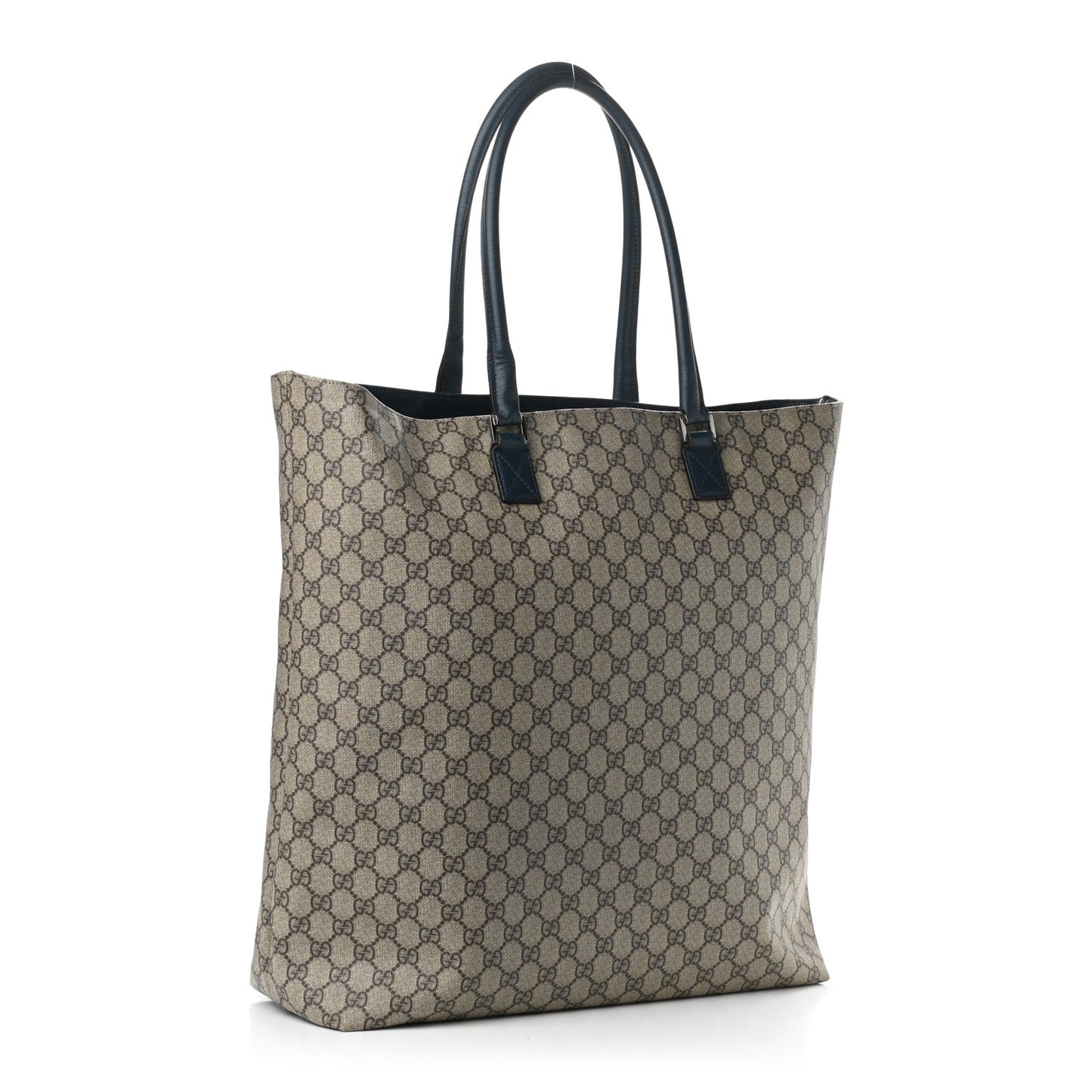 GG Plus Monogram Flat Vertical Tote Blue