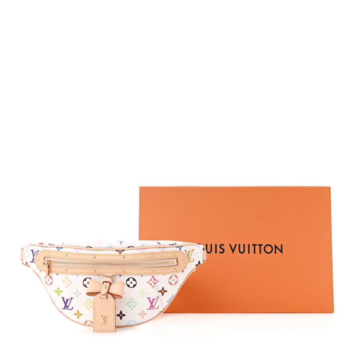 LV X TM Monogram Multicolor High Rise Bumbag White