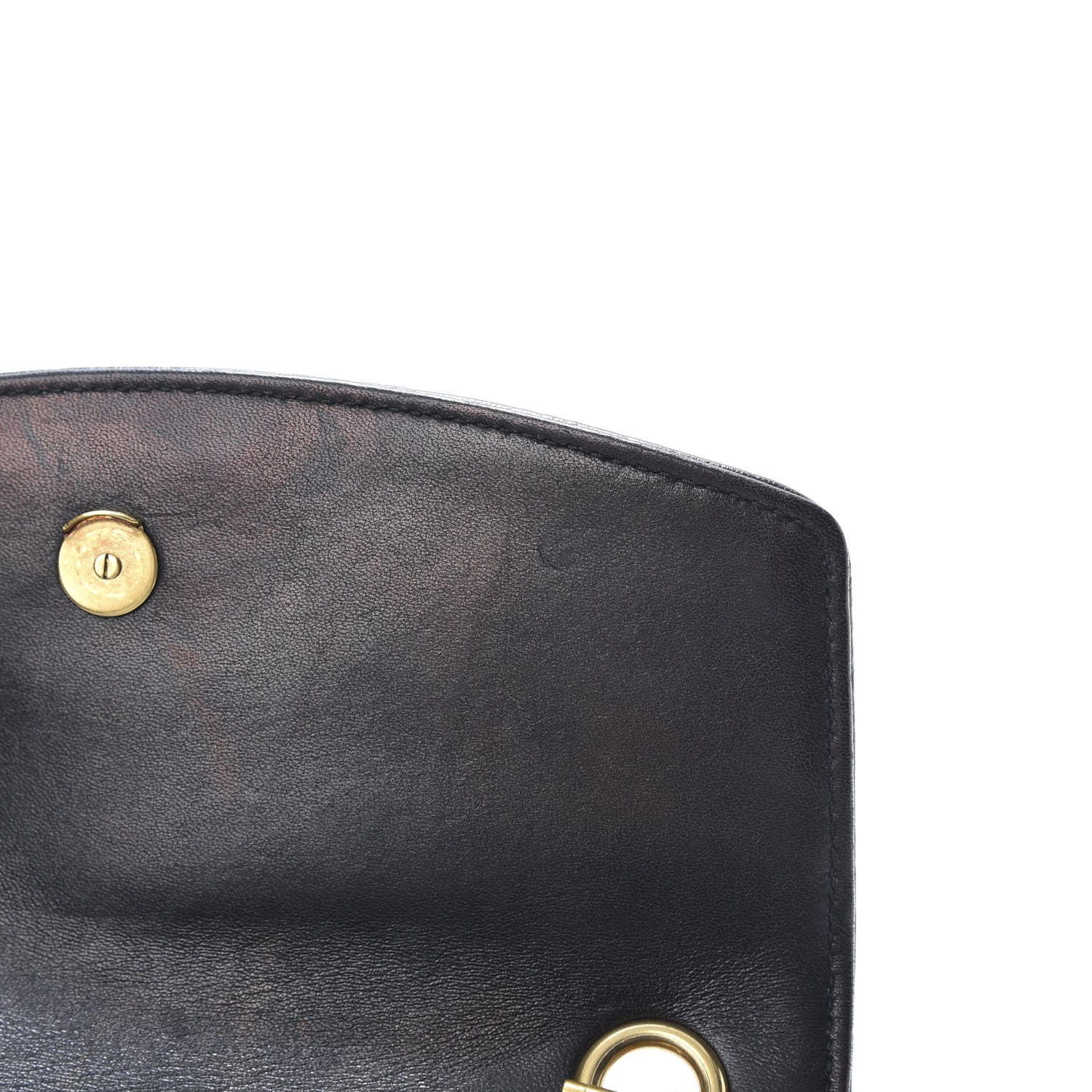 Balenciaga Shiny Goatskin Logo Embossed BB Chain Wallet Black 15 of 15