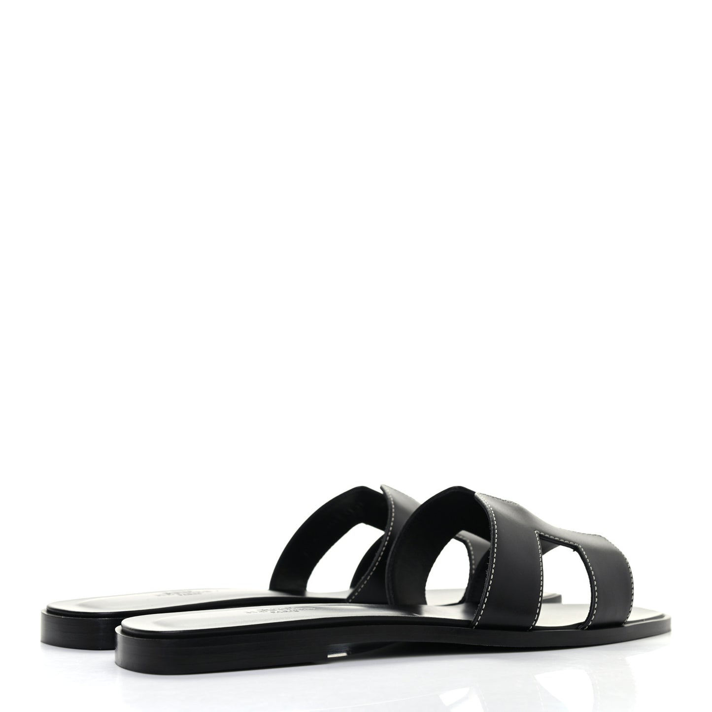 Box Calfskin Oran Sandals 40.5 Black