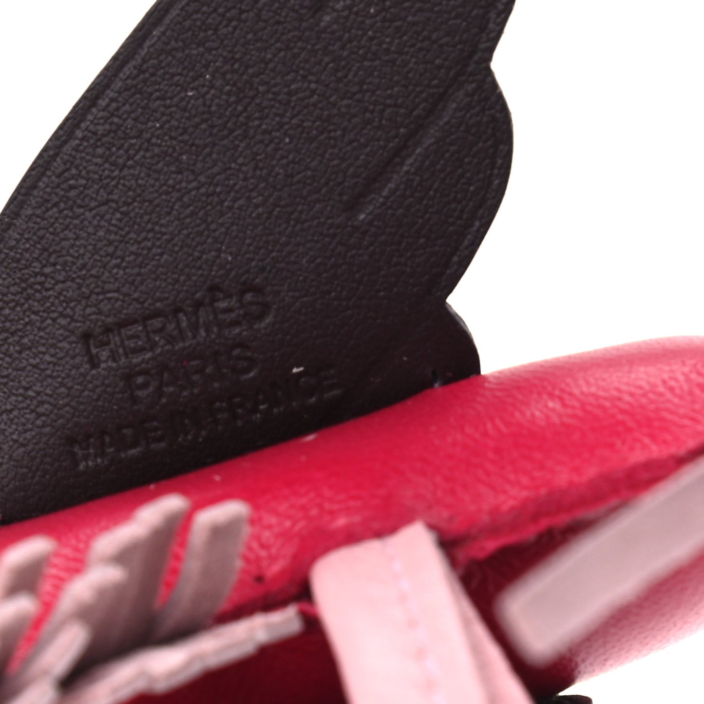 Milo Lambskin Grigri Rodeo Pegase Horse Bag Charm PM Framboise Rose Sakura Rouge Sellier