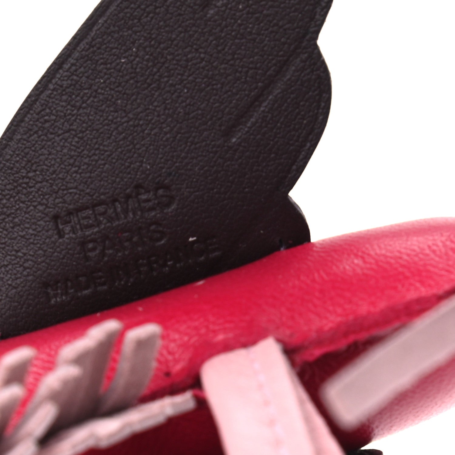 Hermes Milo Lambskin Grigri Rodeo Pegase Horse Bag Charm PM Framboise Rose Sakura Rouge Sellier 4 of 4
