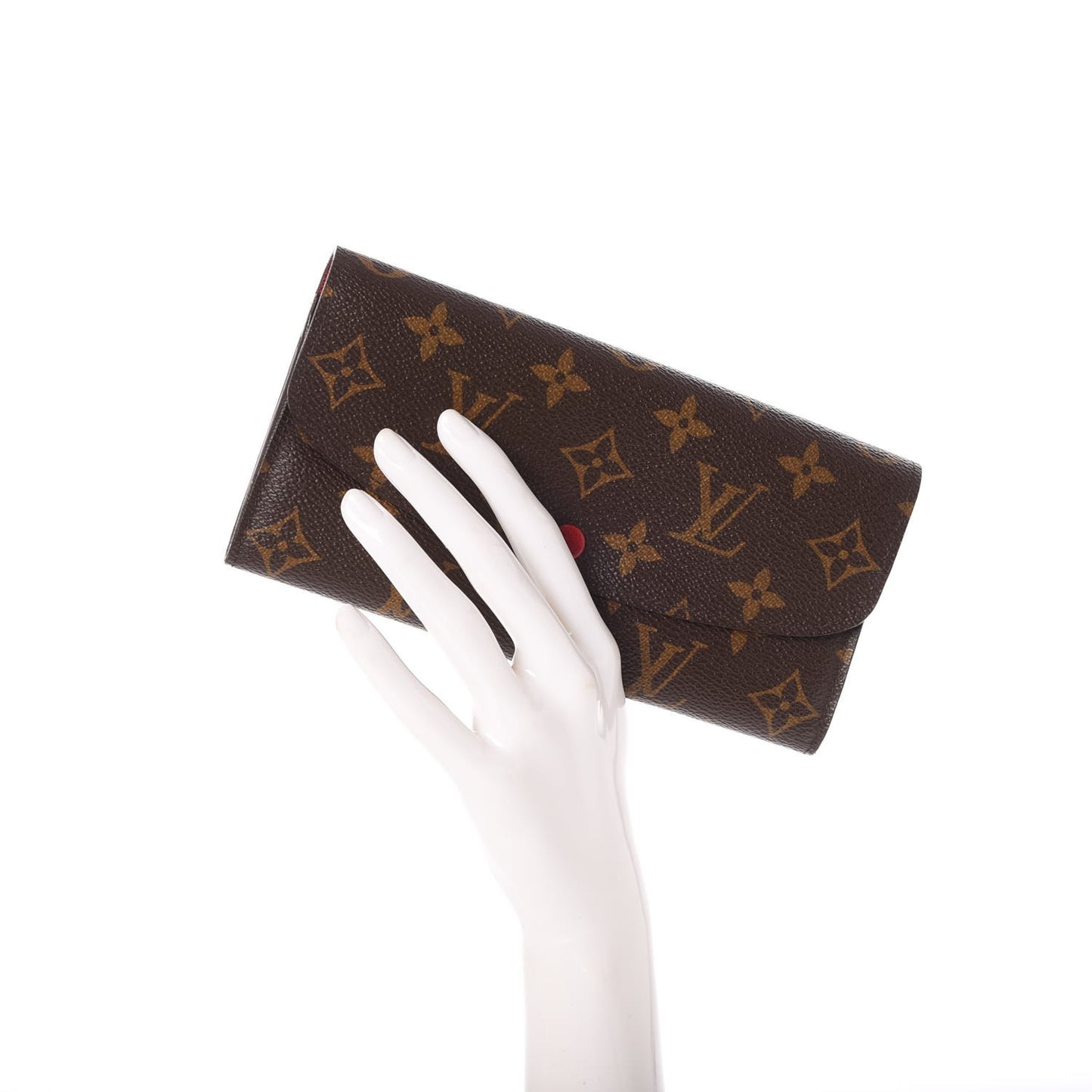 Monogram Emilie Wallet Red