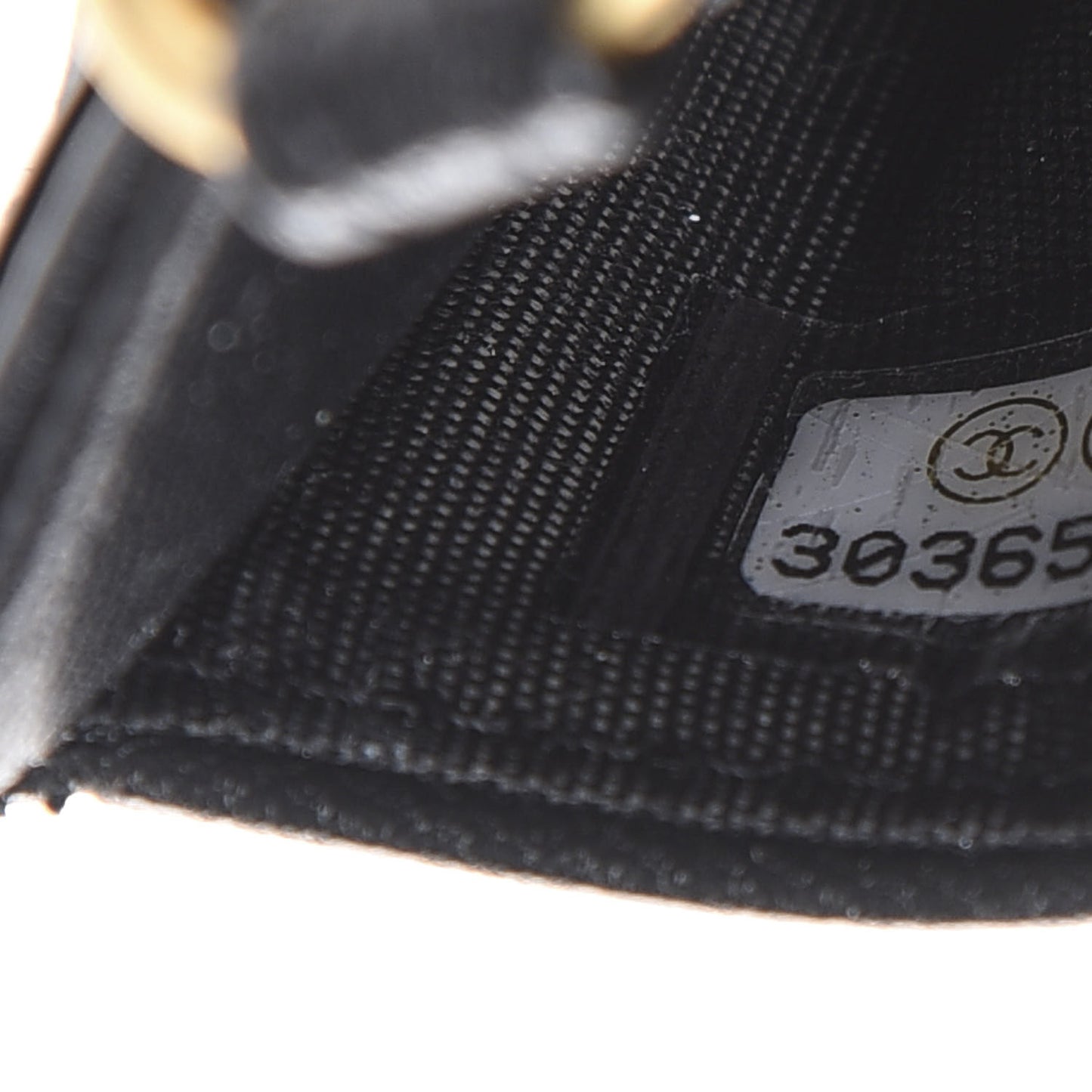 Goatskin Quilted Chanel 19 Card Holder On Chain Black