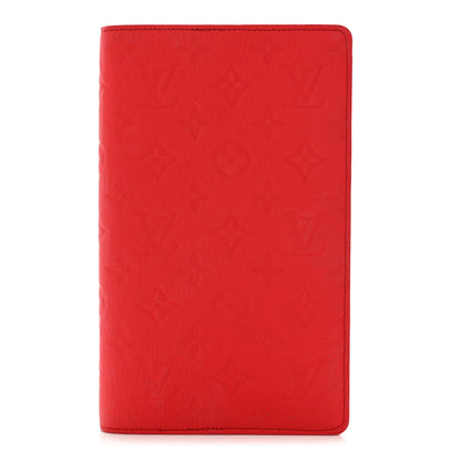 Louis Vuitton Taurillon Monogram Emily Notebook Cover MM Red 1 of 6