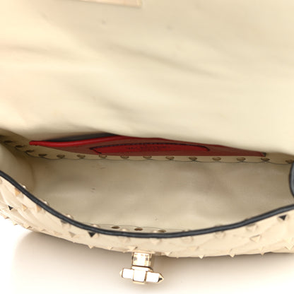 Valentino Garavani Nappa Small Rockstud Spike Shoulder Bag Light Ivory 5 of 14