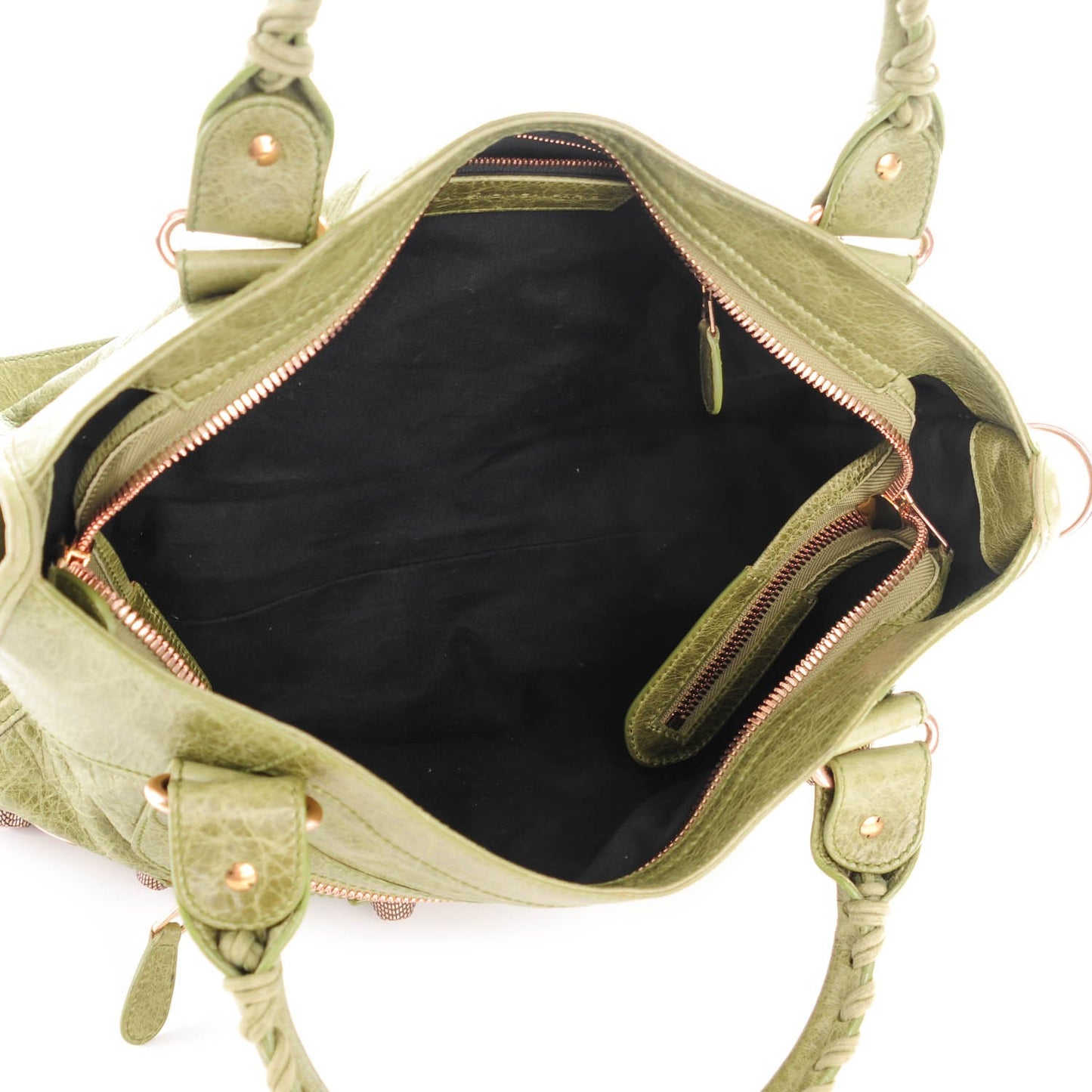 Agneau Giant 21 Rose Gold Hardware City Light Olive