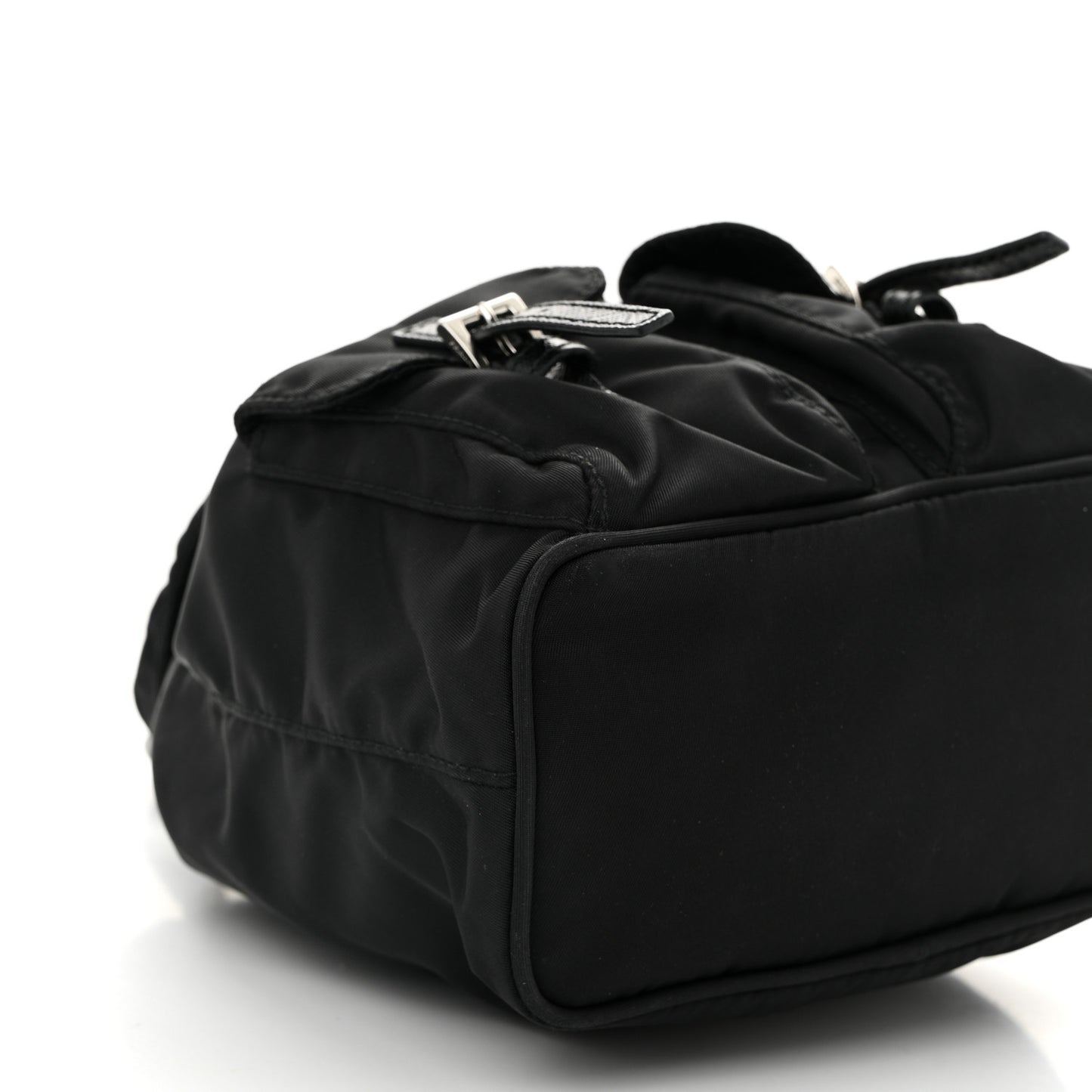Nylon Vela Mini Crossbody Backpack Black