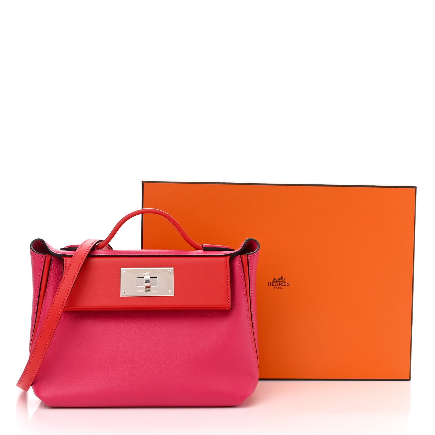 Hermes Evercolor Swift 24/24 21 Rose Mexico Rouge De Coeur 11 of 11