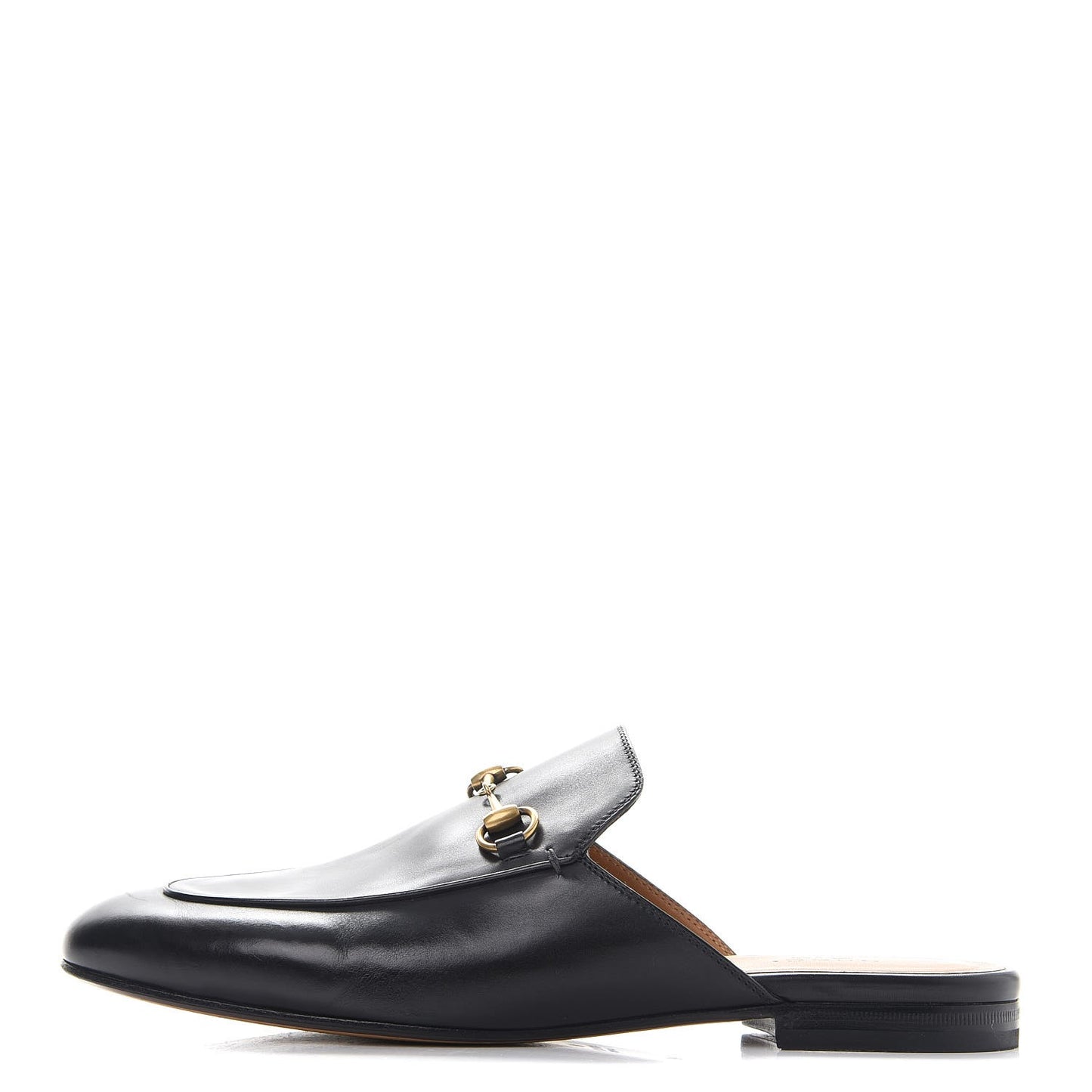 Calfskin Princetown Slippers 40.5 Black