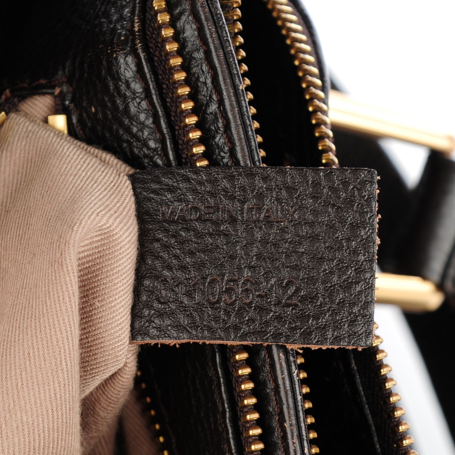 Chloe Calfskin Cary Zipped Shoulder Bag Anthracite 6 of 7