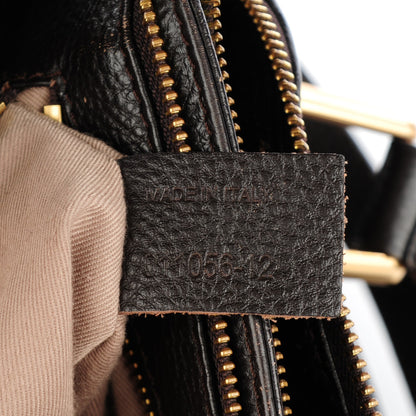 Chloe Calfskin Cary Zipped Shoulder Bag Anthracite 6 of 7