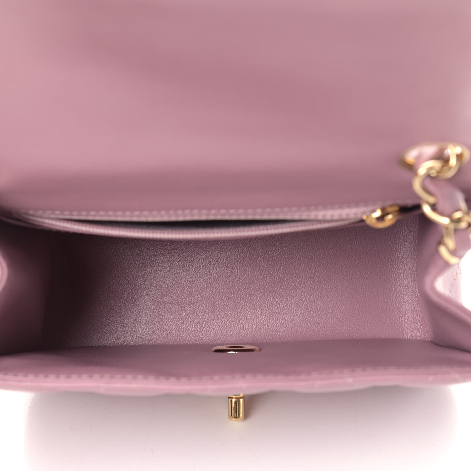 Chanel Lambskin Quilted Mini Square Flap Light Purple 5 of 12