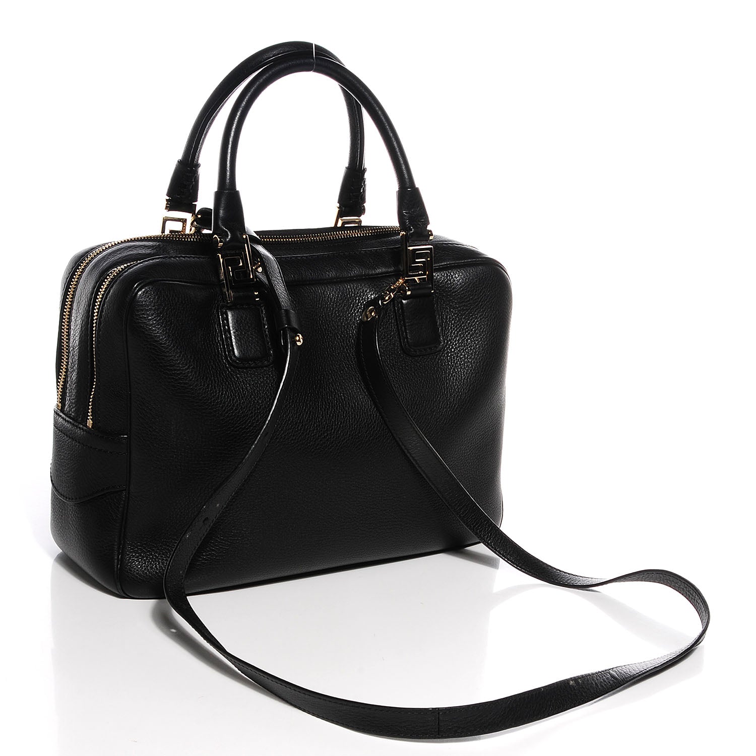 Versace Vitello Cervo Demetra Vanitas Tote Black 3 of 8