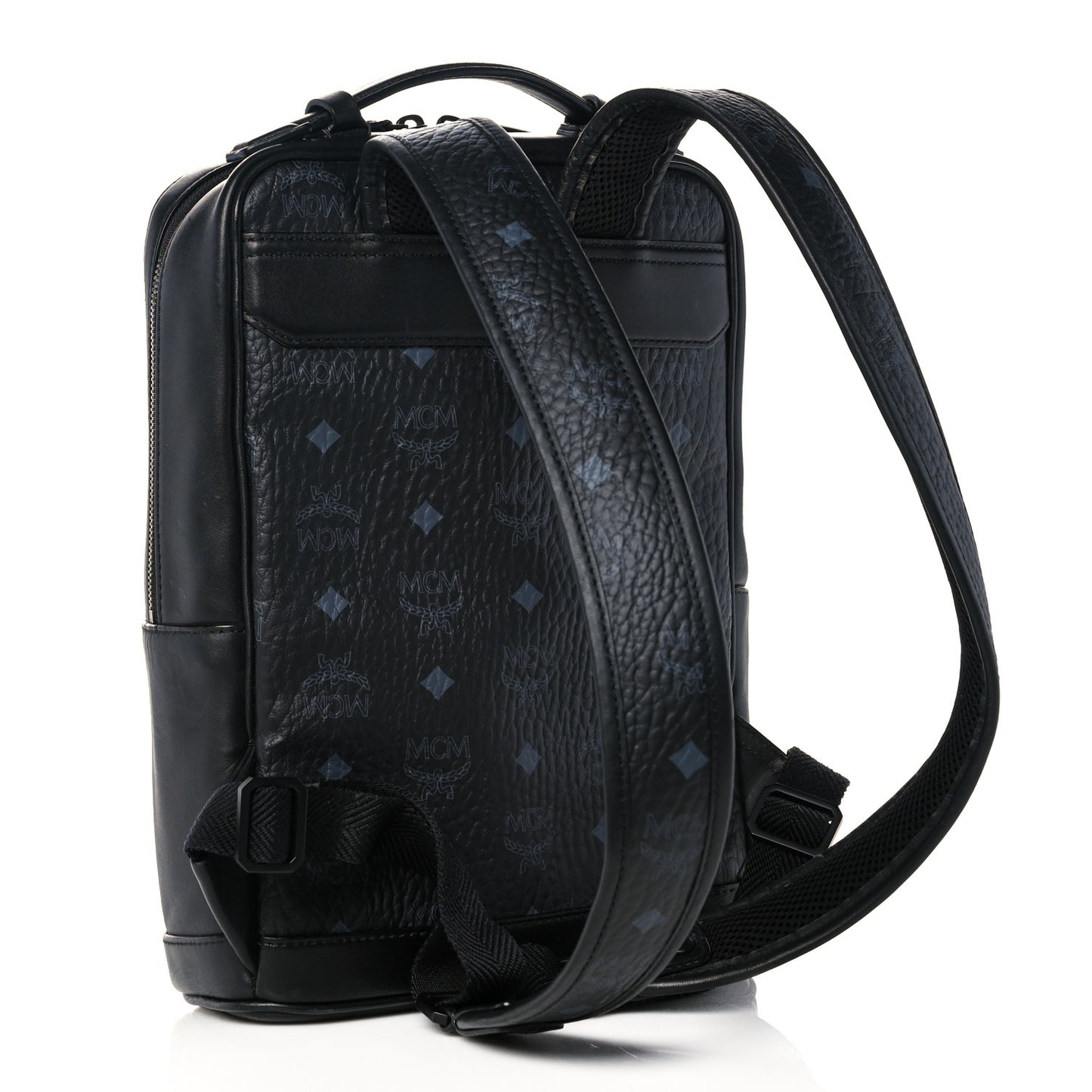 Calfskin Ottomar Tech Flower Backpack Black