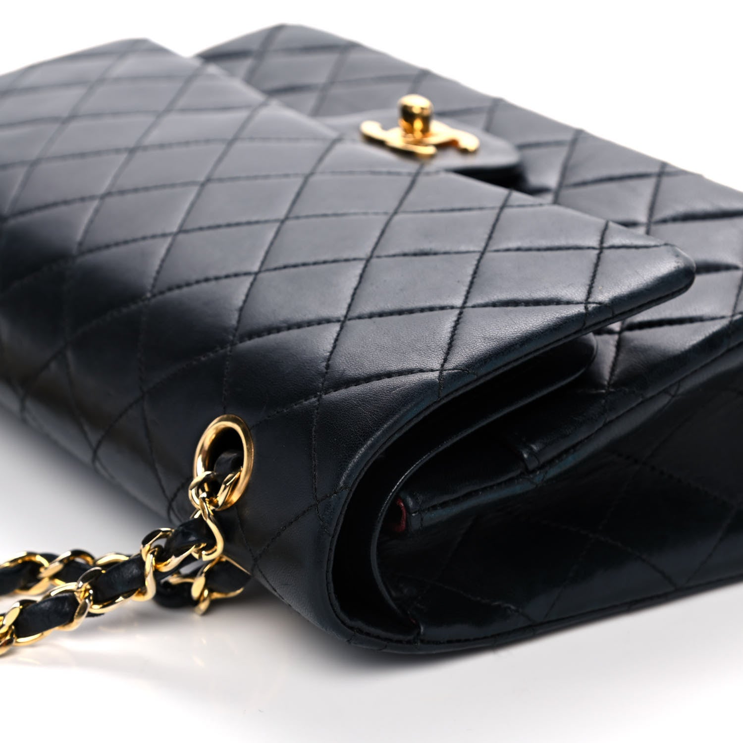 Chanel Lambskin Quilted Small Double Flap Black 8 of 18