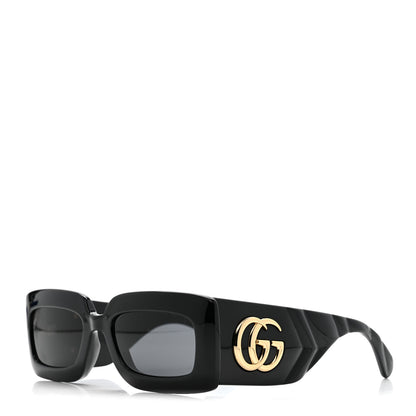 Gucci Acetate Rectangular Sunglasses GG0811S Black 1 of 8