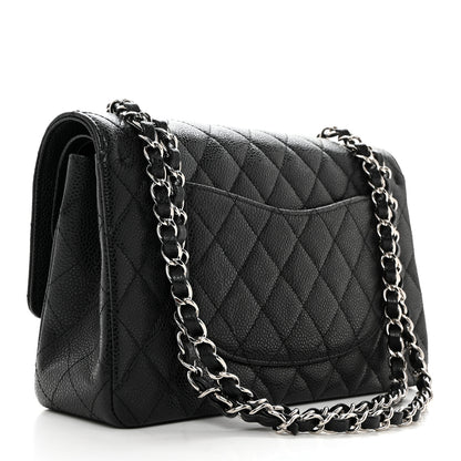 Chanel Caviar Quilted Medium Double Flap Black 2 of 10