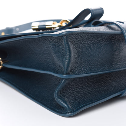 Chloe Grained Calfskin Medium Aby Day Shoulder Bag Navy Ink 8 of 9