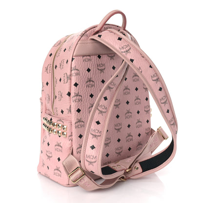 MCM Visetos Small Side Stud Stark Backpack Soft Pink 3 of 9