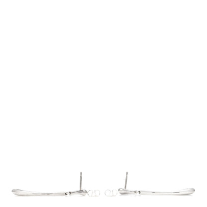 Tiffany Sterling Silver Elsa Peretti Teardrop Link Earrings 3 of 3