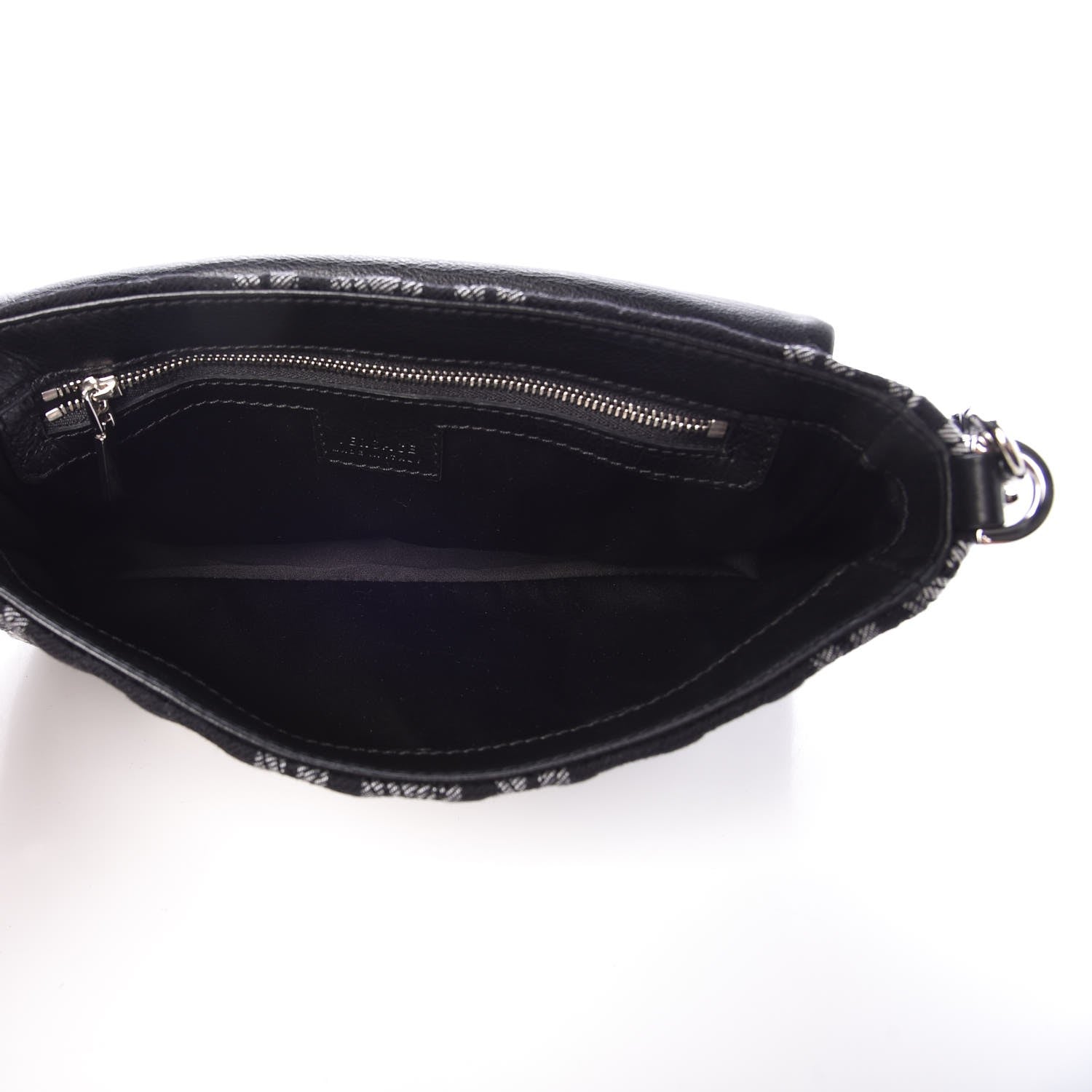 Versace Calfskin Plaid Quilted Studded Shoulder Bag Black 5 of 7