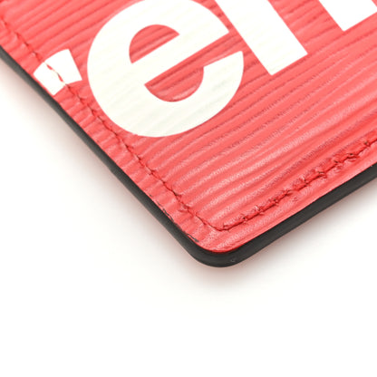 Louis Vuitton X SUPREME Epi Card Holder Red 9 of 11