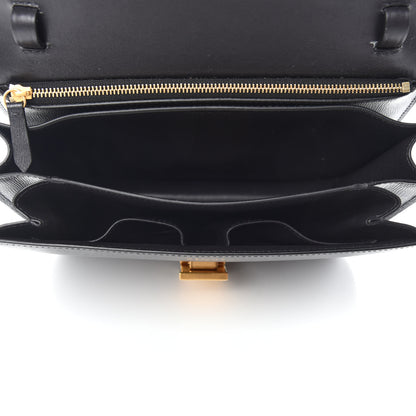 Celine Liege Calfskin Medium Classic Box Flap Bag Black 5 of 11