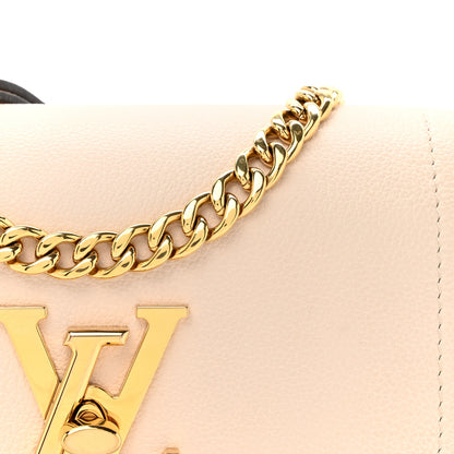 Louis Vuitton Grained Calfskin Lockme Tender Quartz Rose Trianon 7 of 14