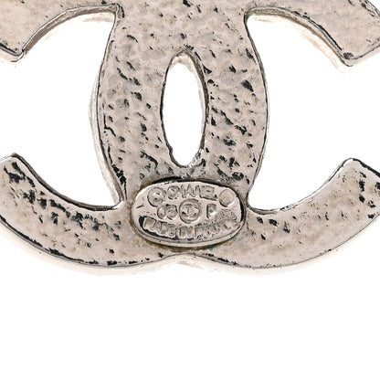 Chanel Crystal Double CC Necklace Silver Ruthenium 5 of 7