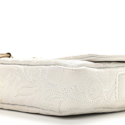 Versace Nappa Barocco Quilted Vanitas Medea Shoulder Bag White 13 of 13