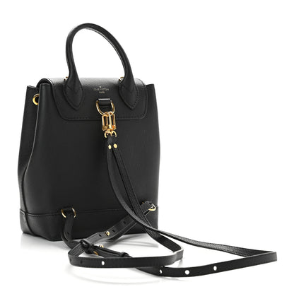 Louis Vuitton Calfskin Lockme Mini Backpack Black 3 of 8