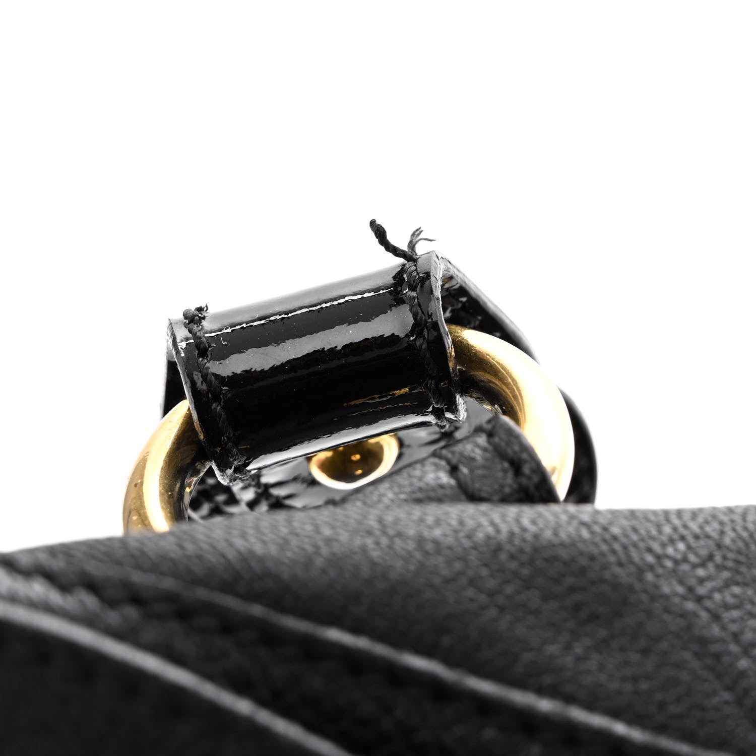 Valentino Garavani Grained Calfskin Catch Satchel Black 11 of 13
