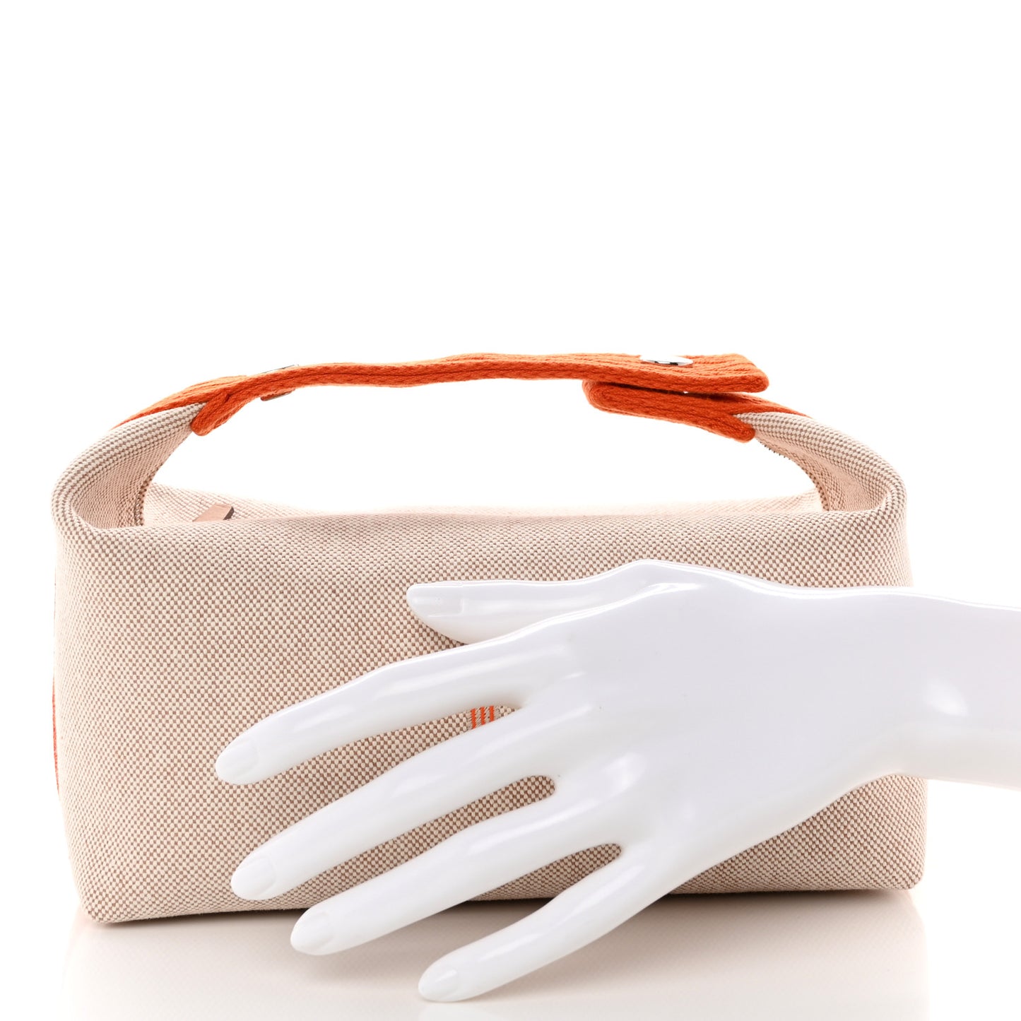 Canvas Small Bride-A-Brac Pouch Natural Orange