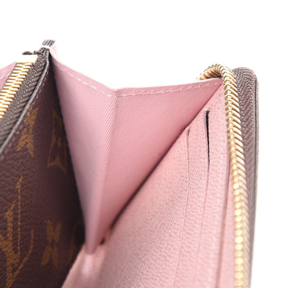 Louis Vuitton Monogram Clemence Wallet Rose Ballerine 12 of 13