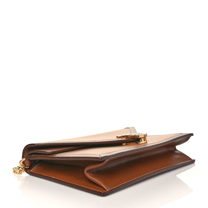 Burberry Calfskin Small TB Envelope Clutch Bag Malt Brown 4 of 9